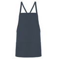 F57 Signature Navy Criss-Cross Bib Apron